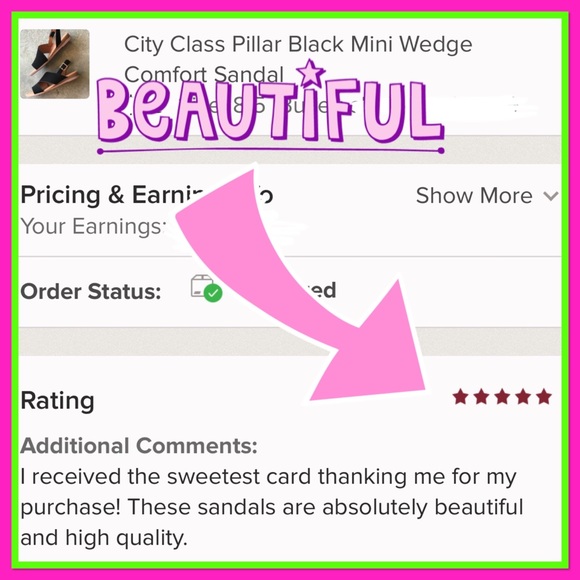 City Class Pillar Black Mini Wedge Comfort Sandal - Picture 3 of 8